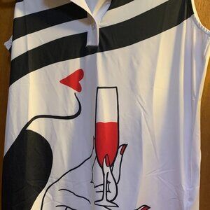NWT Acegolfs Polo top women size M